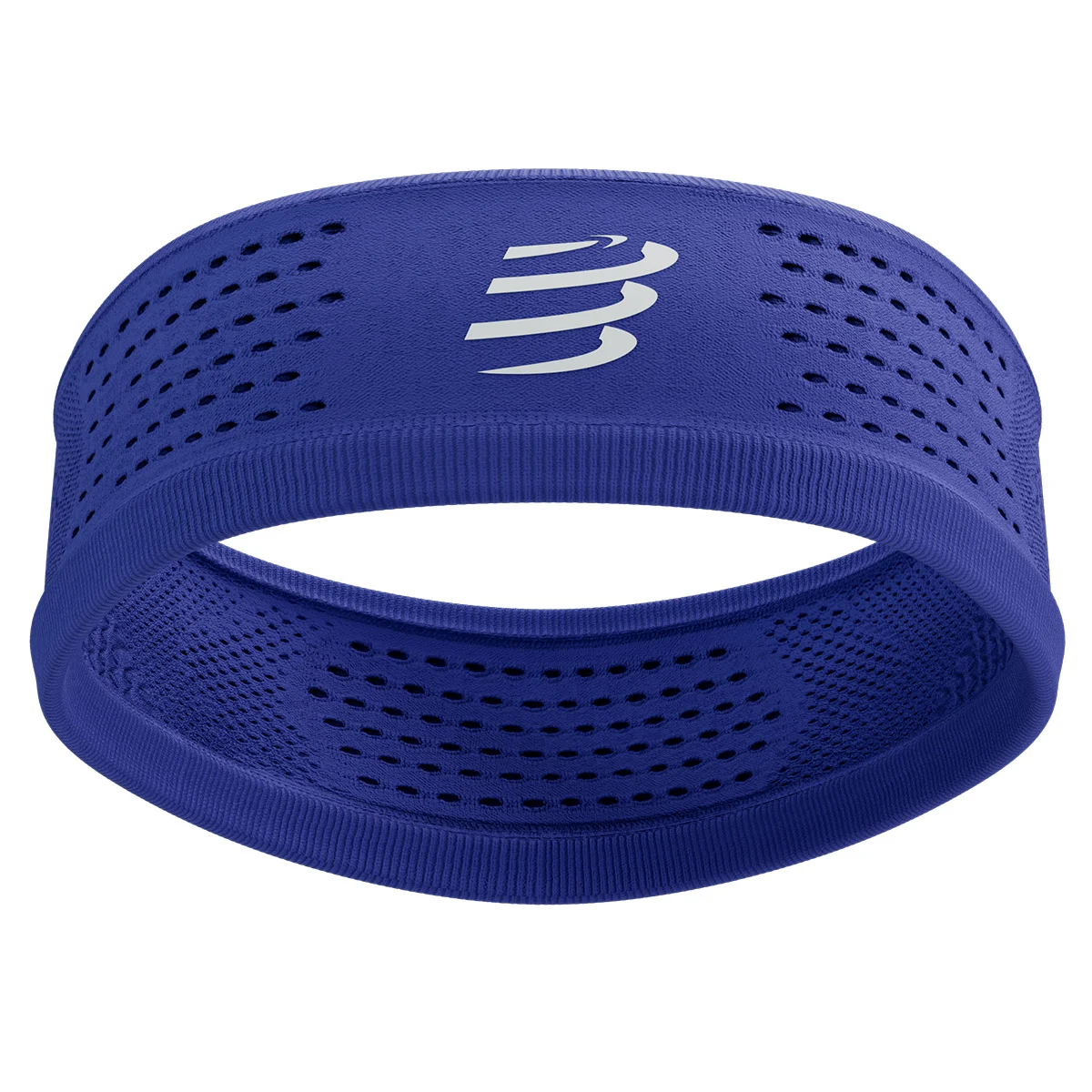 COMPRESSPORT THIN HEADBAND ON/OFF DAZZLING BLUE/WHITE  - Trail running headband