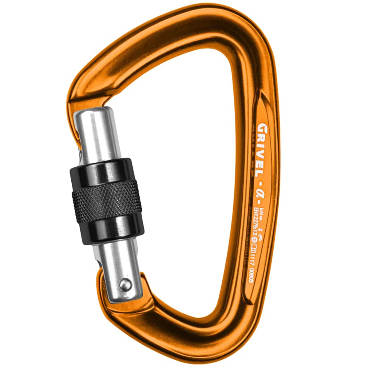 GRIVEL K1N ALPHA SCREW LOCK Unicolore  - Climbing carabiner
