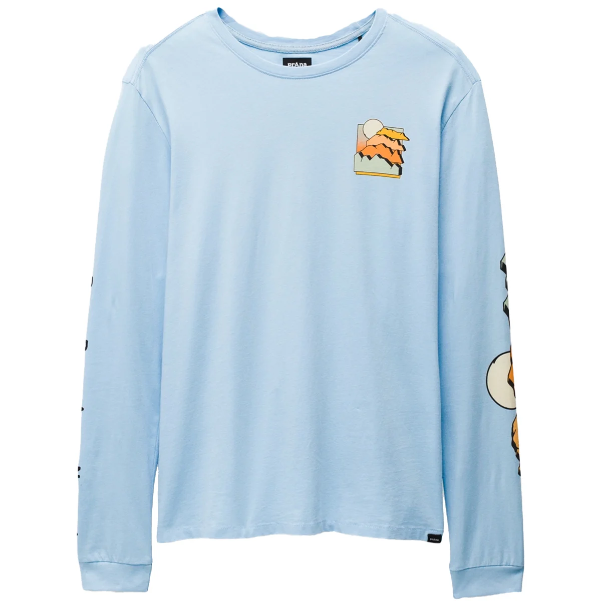 PRANA EVERYDAY GRAPHIC LS TEE CRESCENT BAY STACKS  - T-shirt