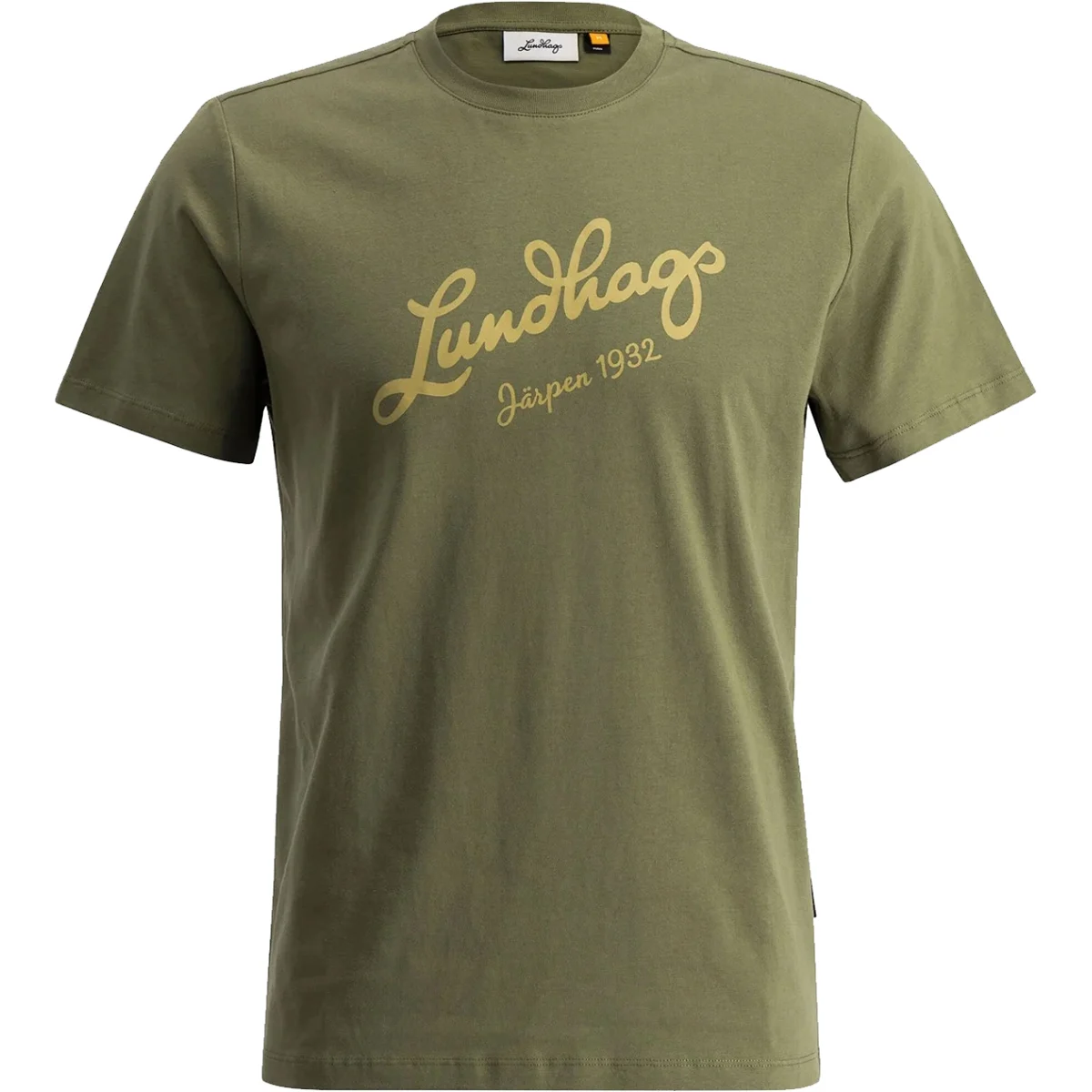 LUNDHAGS JÄRPEN LOGO T-SHIRT M PINE GREEN  - T-shirt