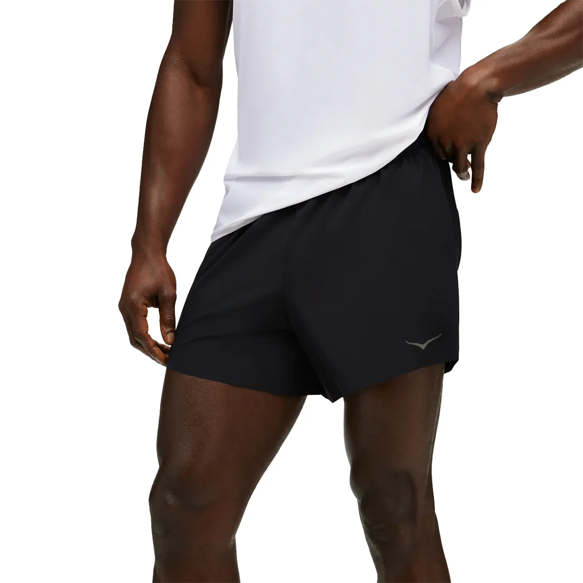 HOKA ONE ONE GLIDE 5'' SHORT W/BRIEF BLACK  - Running shorts