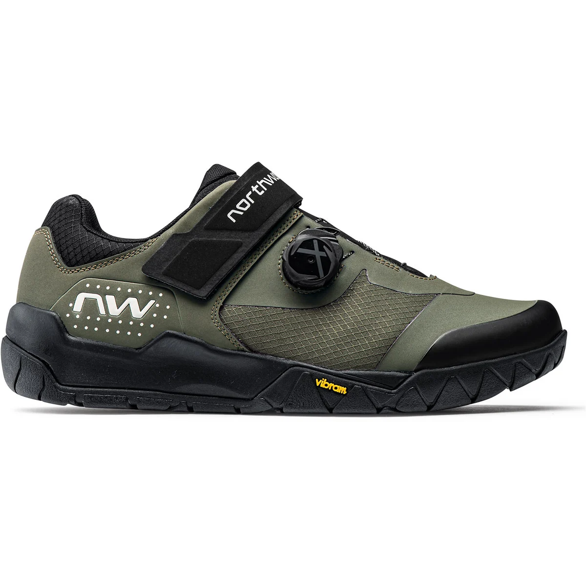 NORTHWAVE OVERLAND PLUS DARK GREEN  - Clipless mountain bike shoe