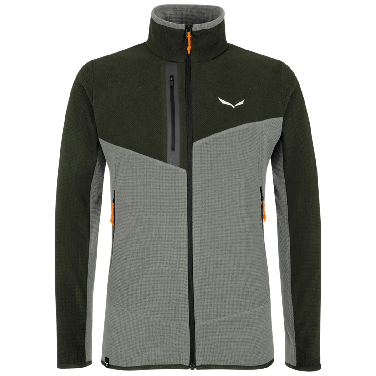 SALEWA PAGANELLA PL M JKT SHADOW/BLACK OUT  - Ski touring ski fleece jacket