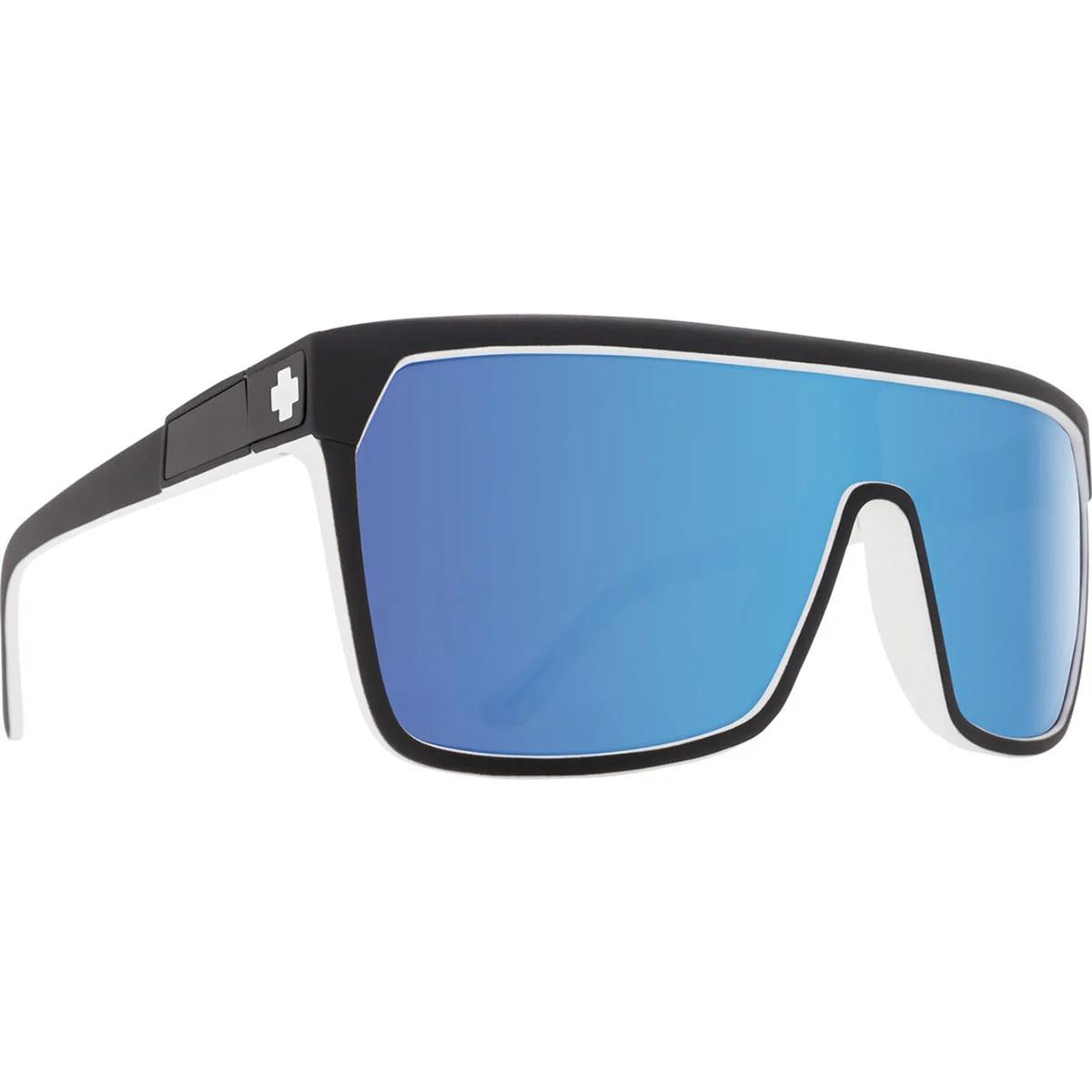 SPY FLYNN WHITEWALL HD PLUS GRAY GREEN WITH LIGHT BLUE SPECTRA MIRROR  - Sport sunglasses
