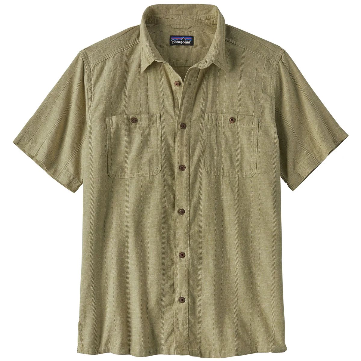 PATAGONIA M'S BACK STEP SHIRT SWELL DOBBY: BUCKHORN GREEN  - Shirt