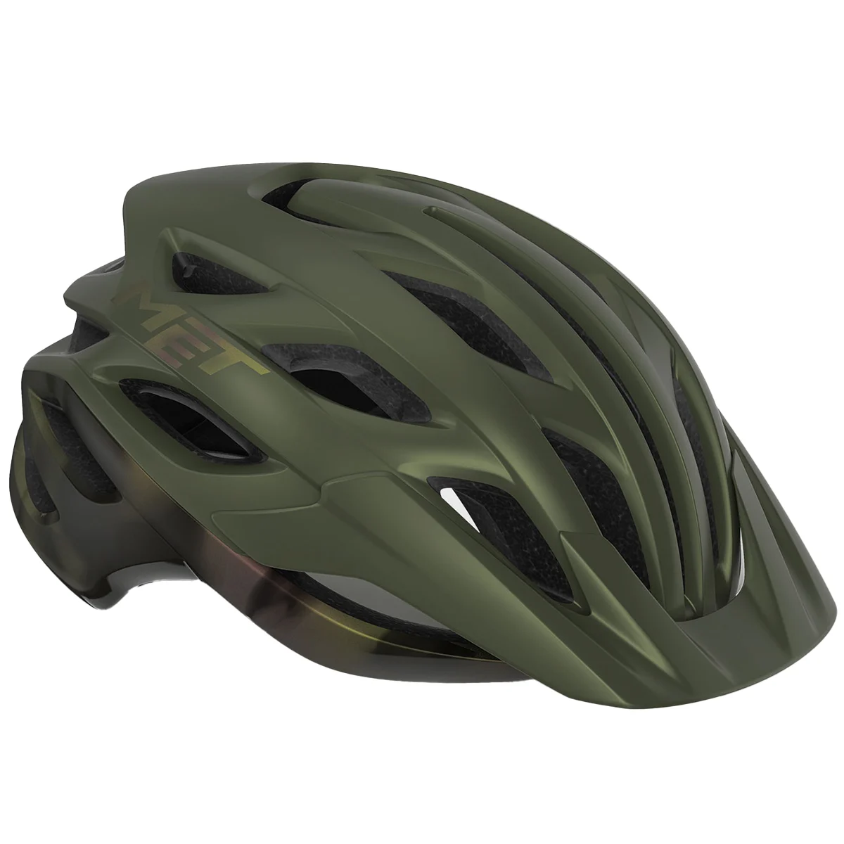 MET VELENO CE OLIVE IRIDÉSCENT MATT  - Mountain bike helmet