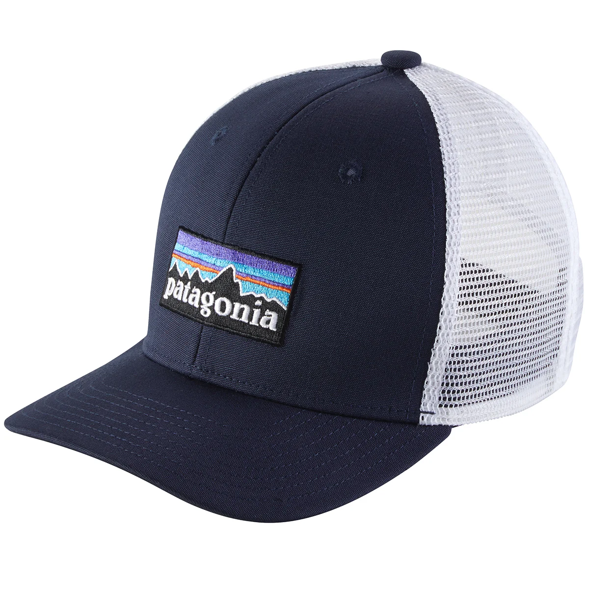 PATAGONIA K'S TRUCKER HAT P6 LOGO P-6 LOGO: NAVY BLUE  - Lifestyle cap