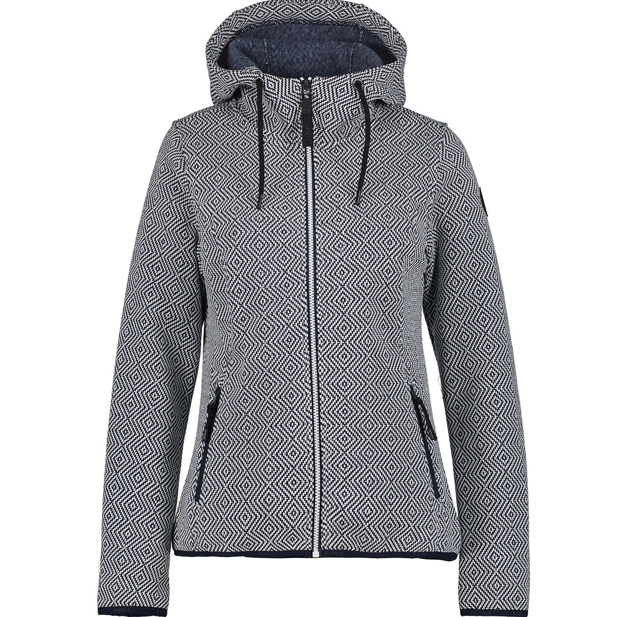 ICEPEAK ADRIAN MIDLAYER JACKET W BLEU FONCE  - Hiking fleece jacket