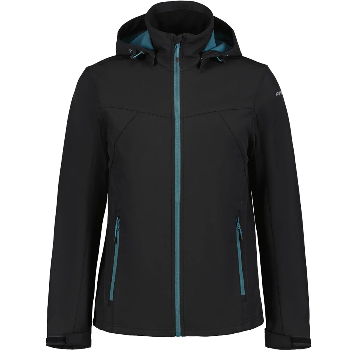 ICEPEAK BRIMFIELD SOFTSHELL JACKET NOIR  - Softshell hiking jacket