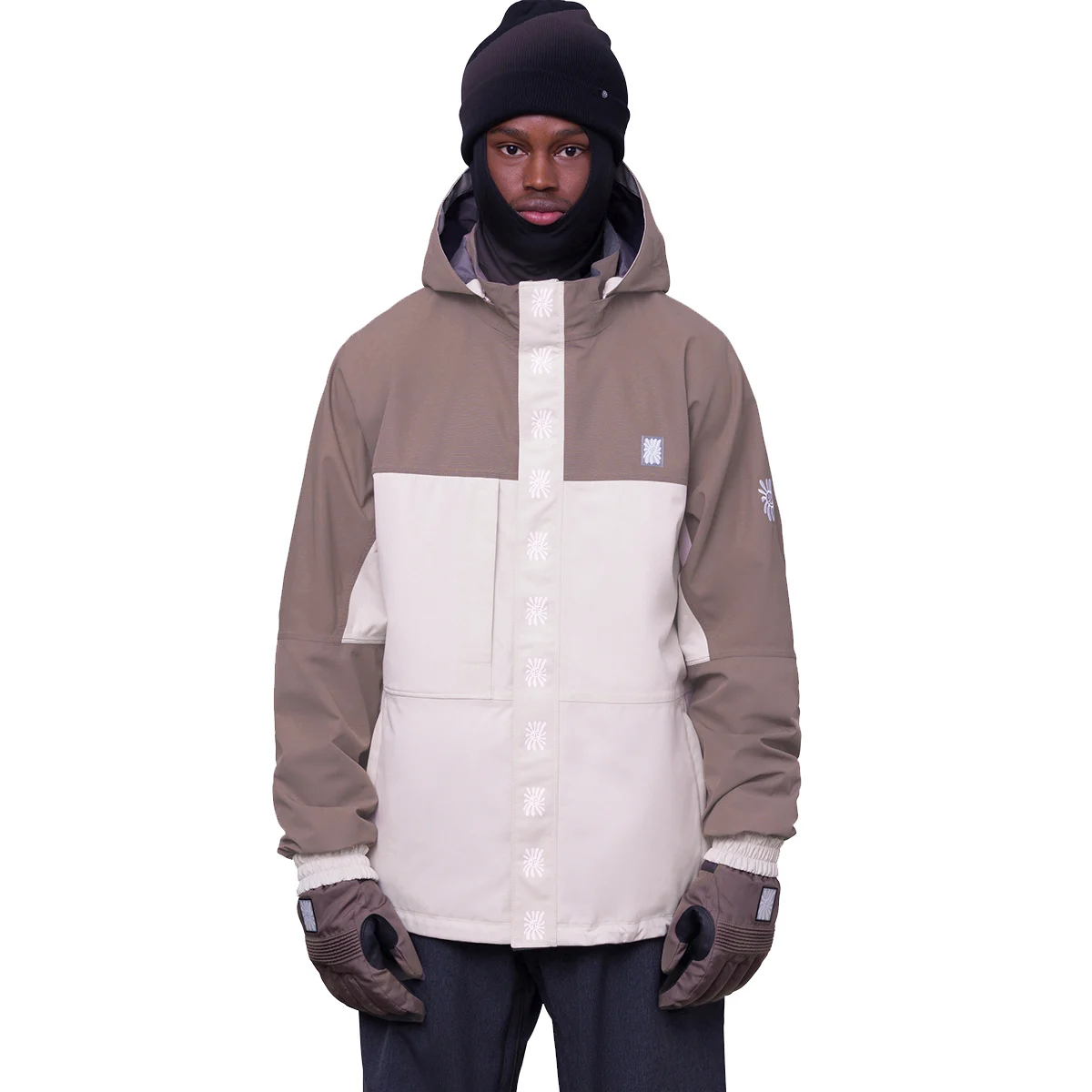 686 MENS DOJO JACKET TOBACCO/CLEAR BLACK  - Ski jacket