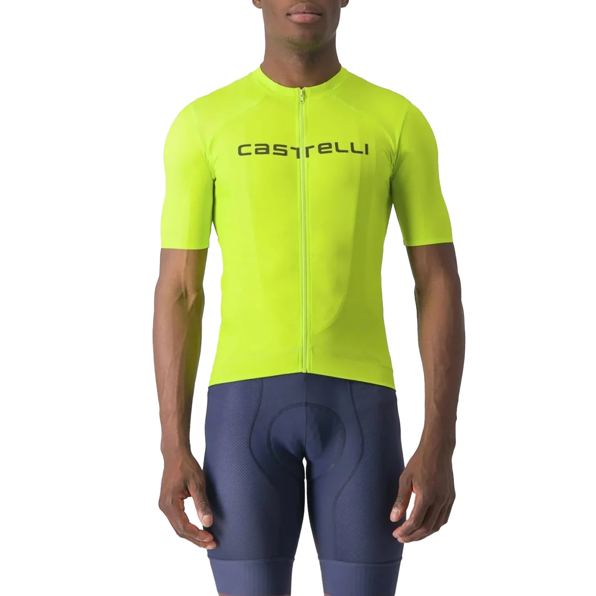 CASTELLI PROLOGO LITE JERSEY ELECTRIC LIME/DEEP GREEN  - Cycling jersey