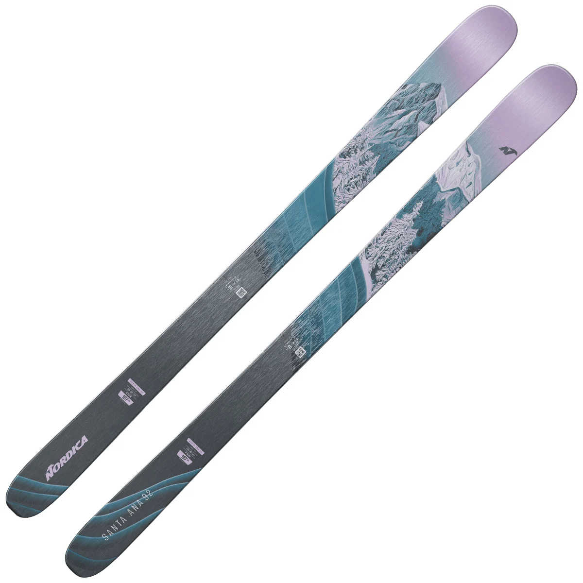 NORDICA SANTA ANA 92 EAU/VIOLET  - Alpine ski