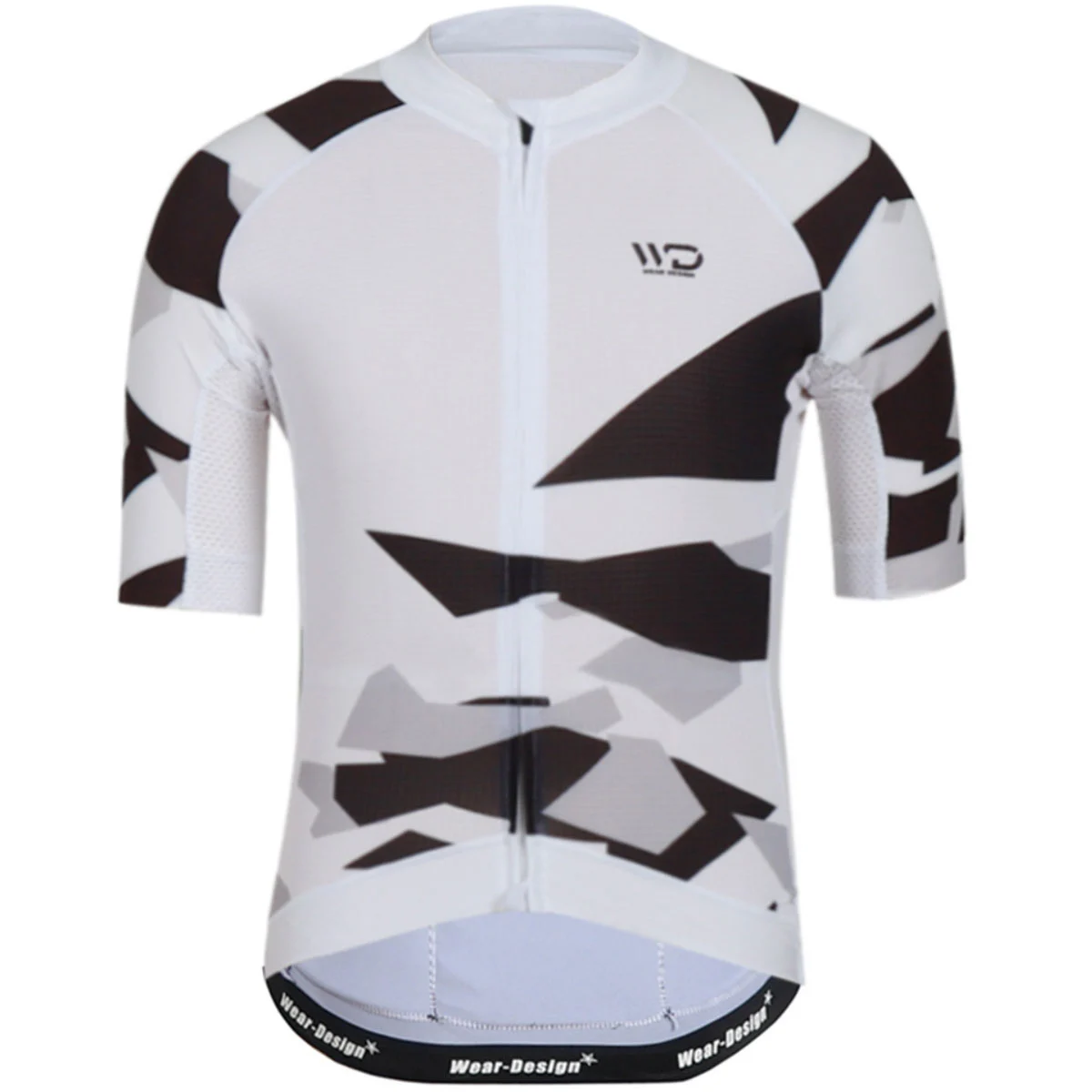 WEAR DESIGN MAILLOT CAMO WHITE/BLACK  - Cycling jersey