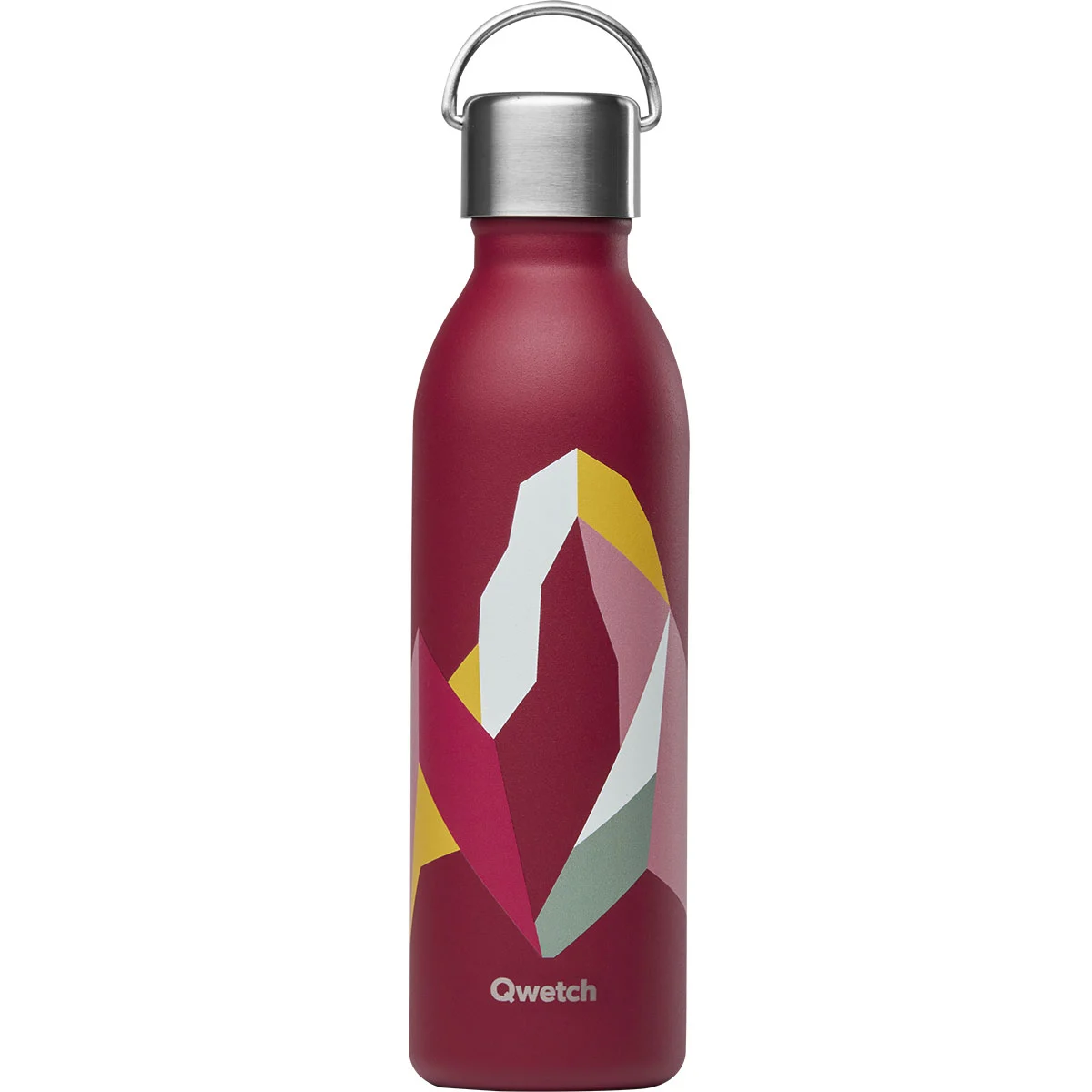 QWETCH INSULATED STAINLESS STEEL BOTTLE ALTITUDE 600 ML GARNET  - Vacuum bottle