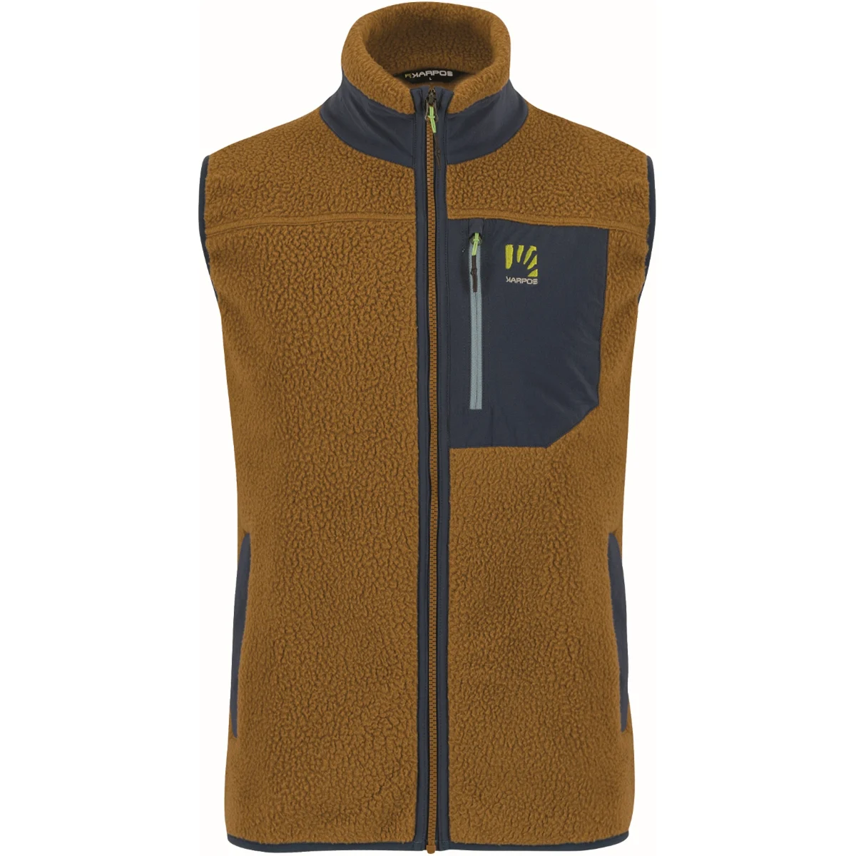 KARPOS MOIAZZA RETRO FLEECE VEST NUTHATCH/MIDNIGHT  - Hiking fleece jacket