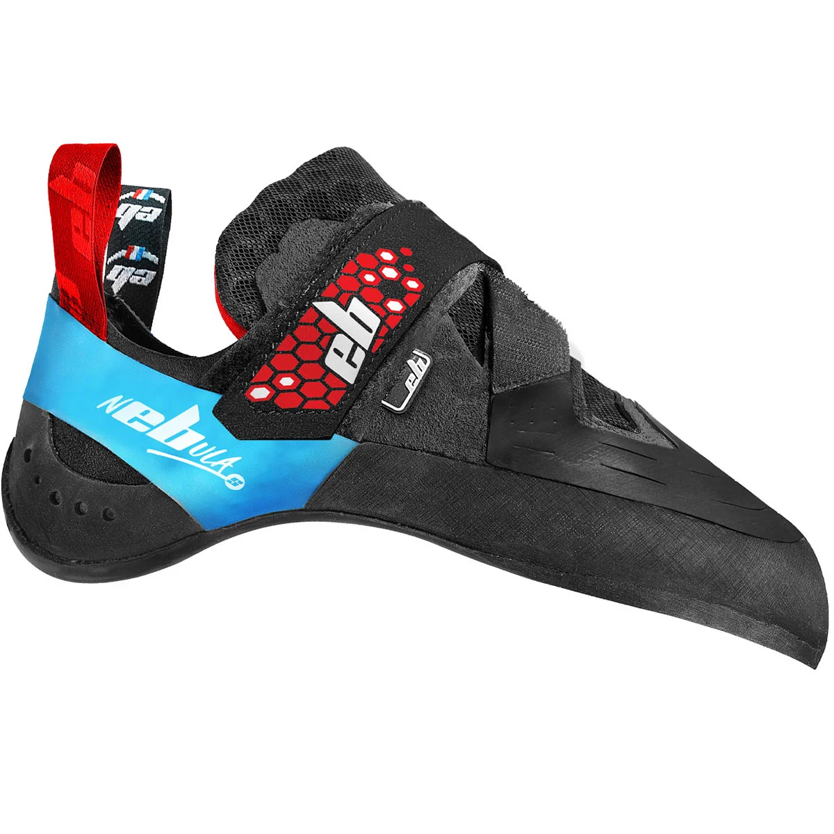 EB NEBULA S BLACK/RED  - Climbing shoes