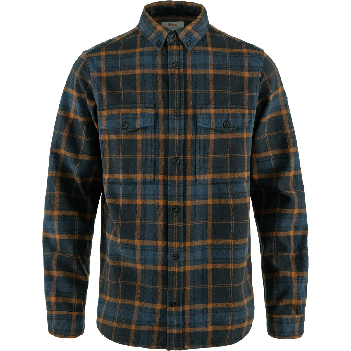 FJALLRAVEN ÖVIK TWILL SHIRT M DARK NAVY-CHESTNUT  - Shirt