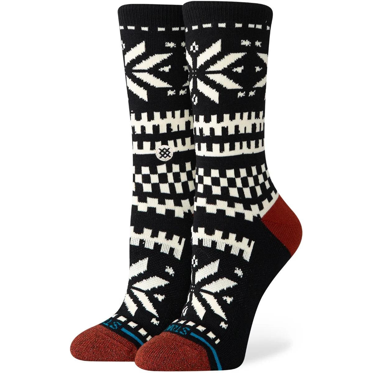 STANCE FLAKE CREW BLACK  - Socks