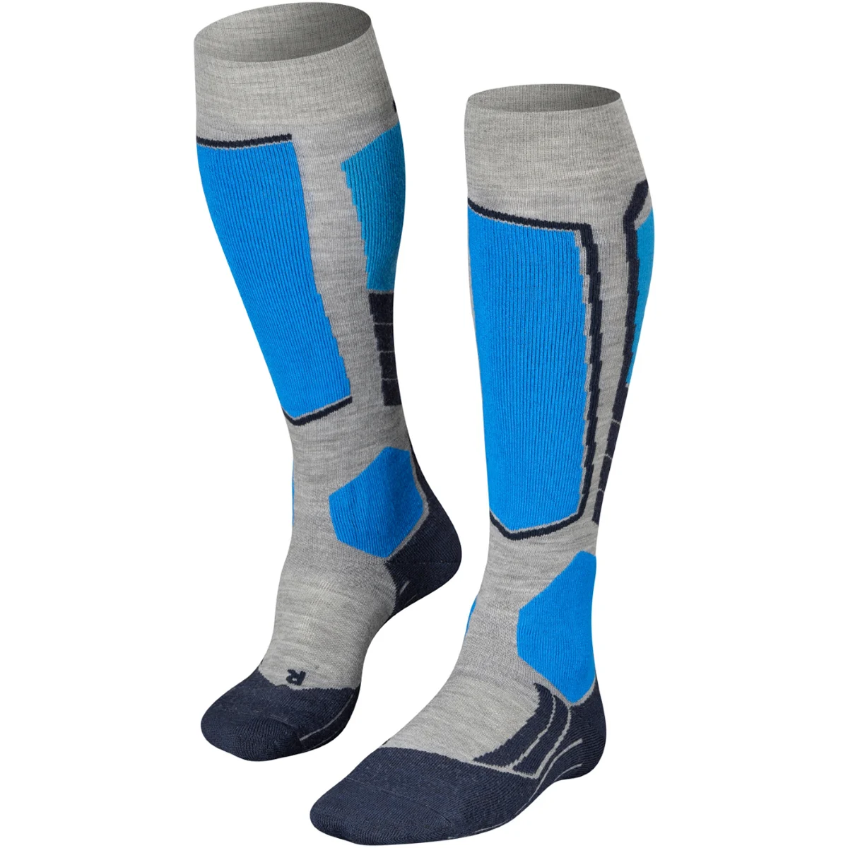 FALKE SK2 INTERMEDIATE LIGHT GREY  - Ski socks