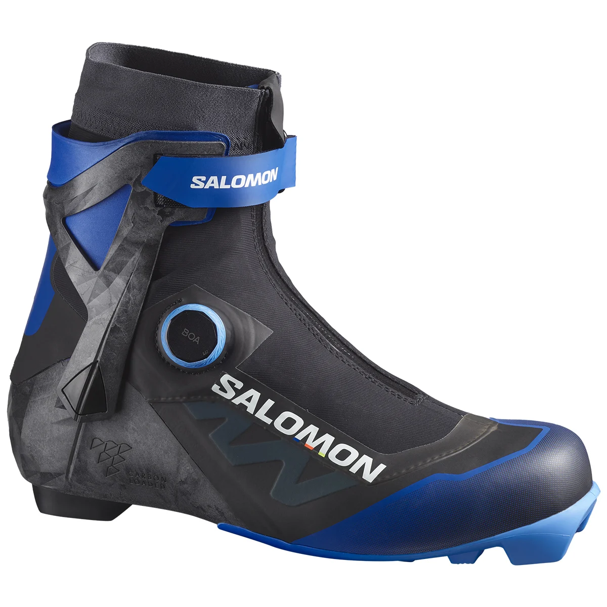 SALOMON S/RACE SKATE BOA BLACK/RACE BLUE  - Cross-country ski boots