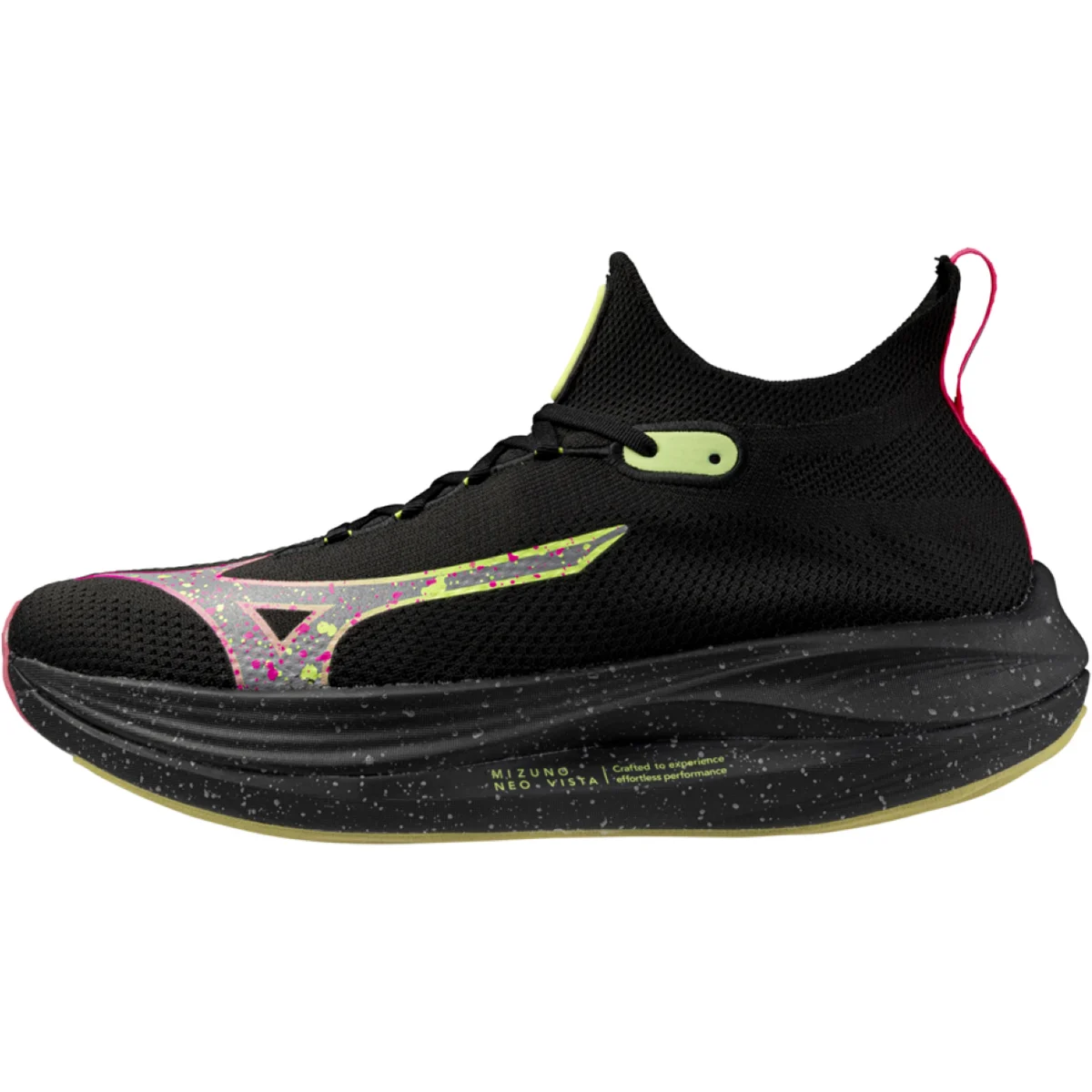 MIZUNO NEO VISTA BLACK/SILVER/PINK TETRA  - Running shoe