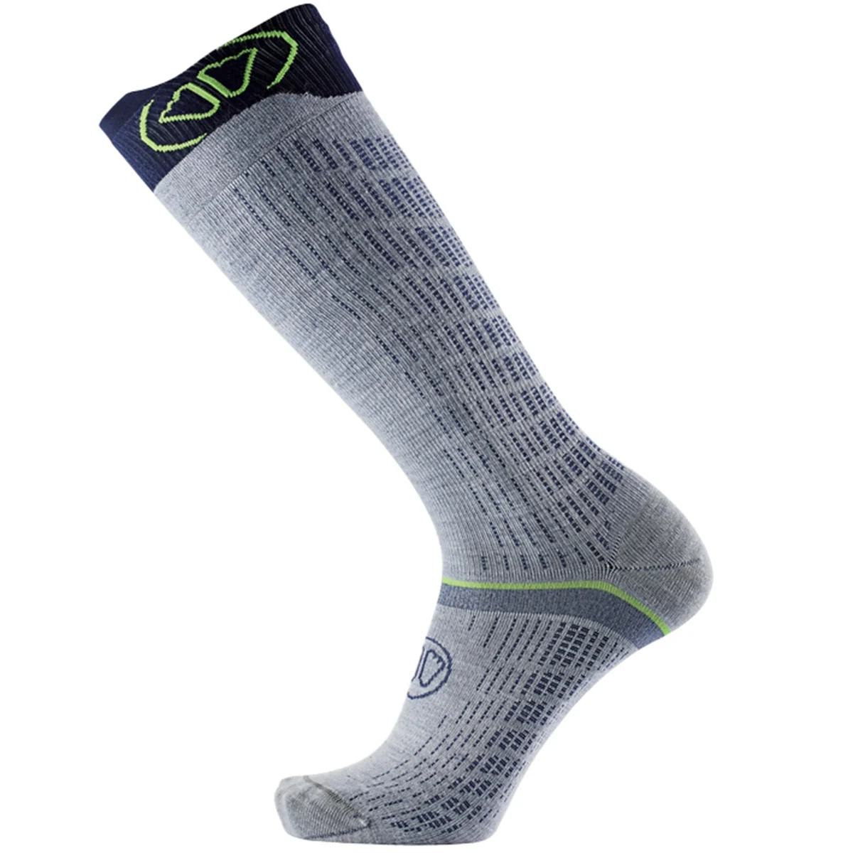 SIDAS SKI MERINO PERFORMANCE WHITE/BLUE  - Ski socks