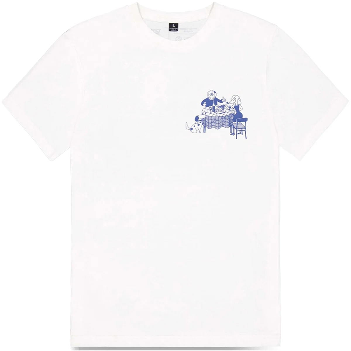 PICTURE D&S DOGGO TEE NATURAL WHITE  - T-shirt
