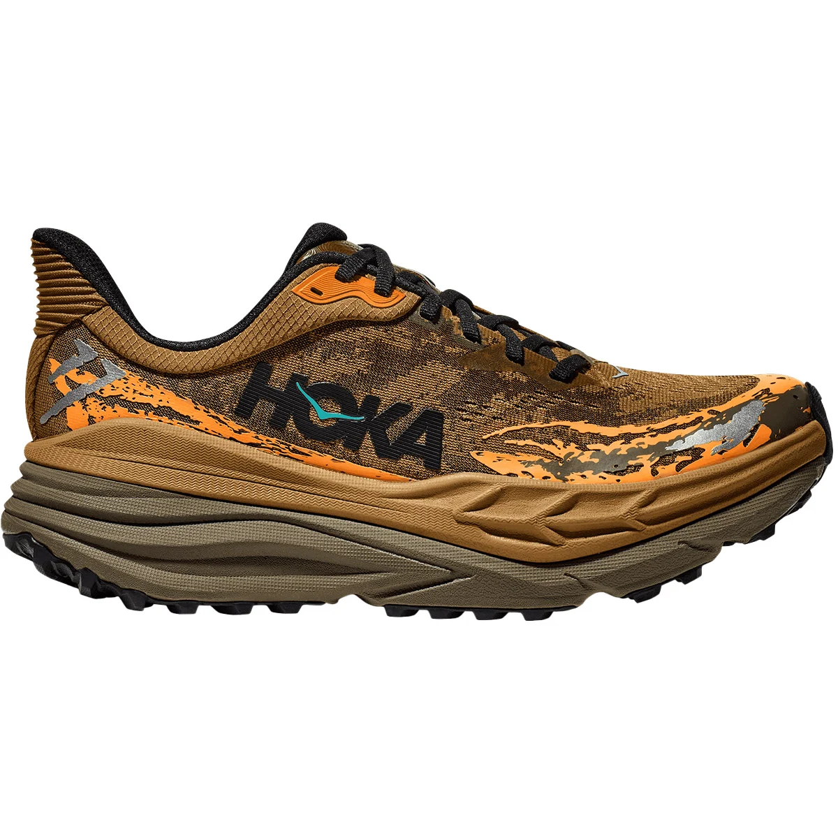 HOKA ONE ONE STINSON 7 HONEY / ANTIQUE OLIVE  - Trail running shoes