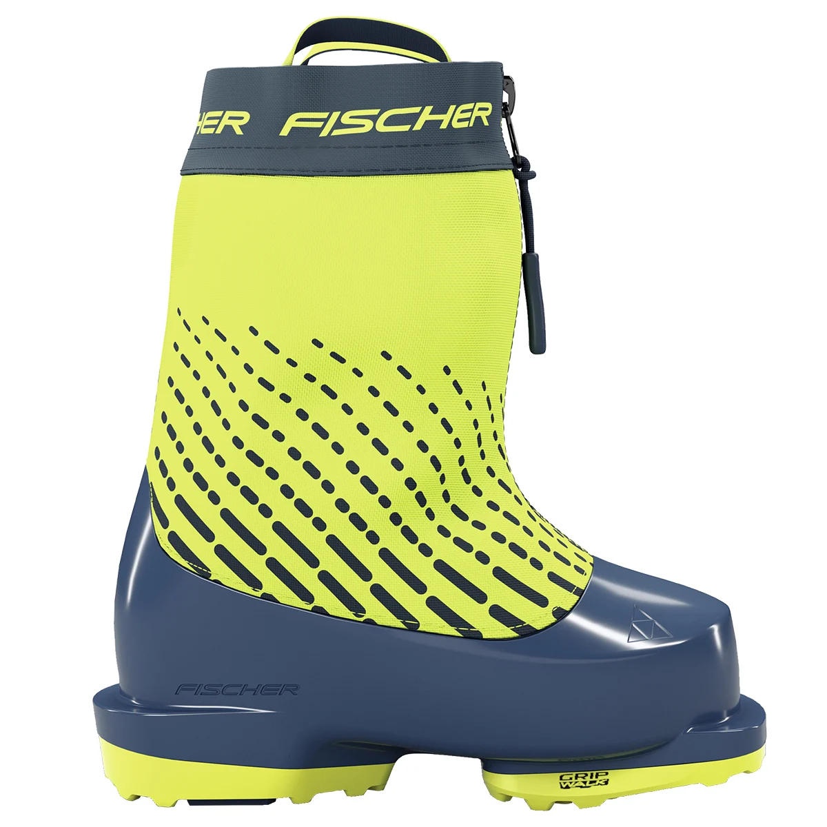 FISCHER TWO YELLOW/BLUE  - Alpine ski boots