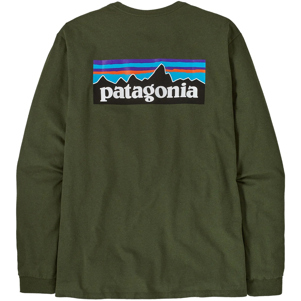 PATAGONIA M'S L/S P-6 LOGO RESPONSIBILI-TEE TORREY PINE GREEN  - T-shirt