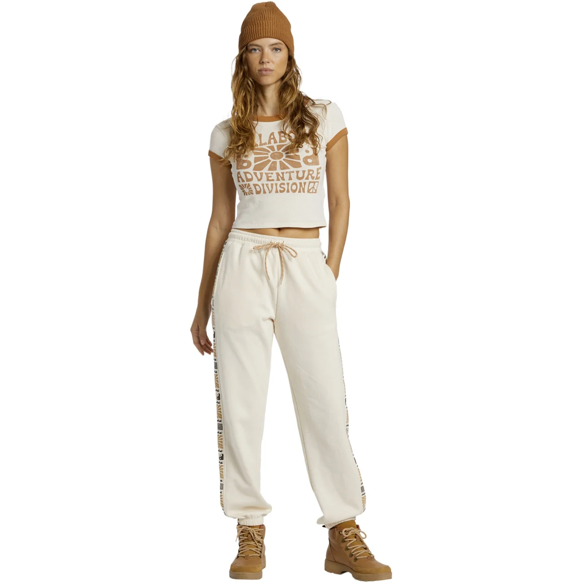BILLABONG W SURF ADVENTURE SWEATPANT WHITE CAP  - Jogging bottoms