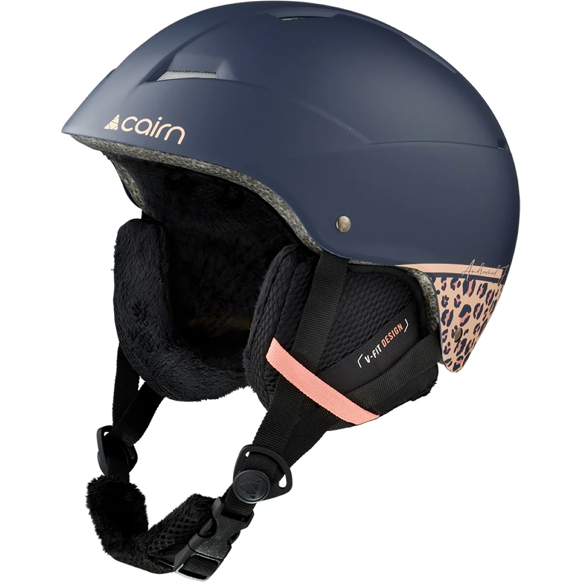 CAIRN ANDROMED JR MAT NIGHT LEOPARD  - Ski helmet
