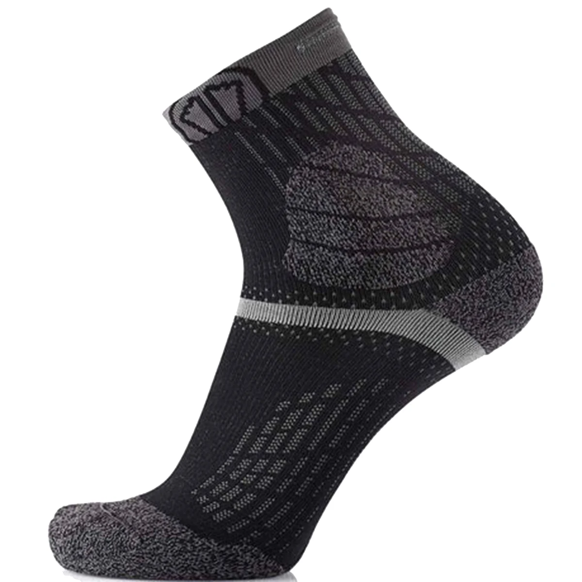 SIDAS TRAIL PROTECT BLACK/GREY  - Trail running socks