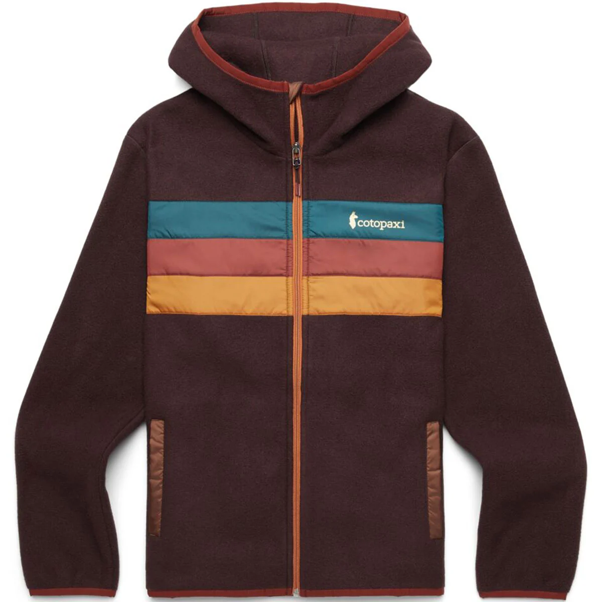 COTOPAXI TECA FLEECE HOODED FULL-ZIP JKT SEPIA SUNSET  - Hiking fleece jacket