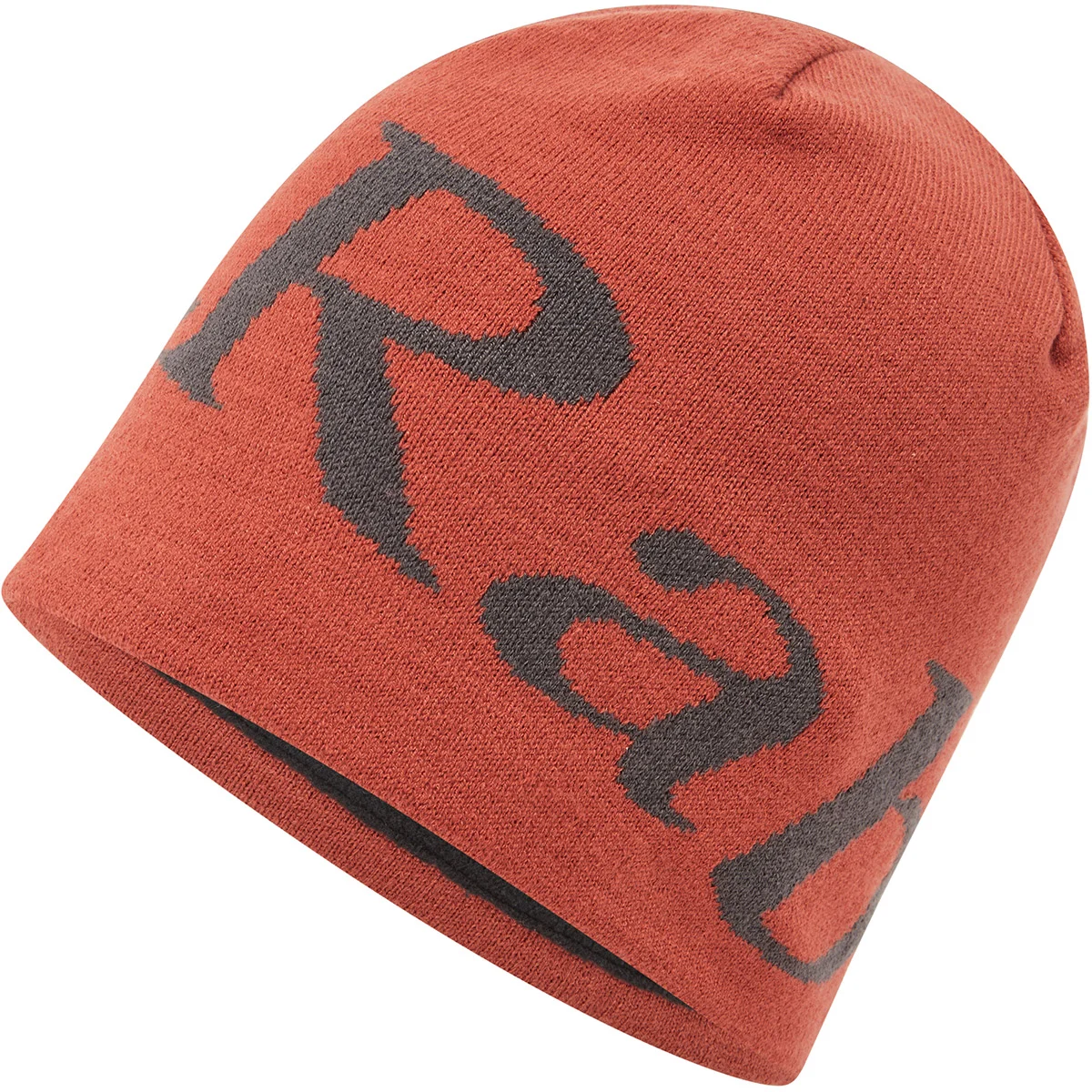 RAB LOGO BEANIE TUSCAN RED/GRAPHENE  - Ski beanie