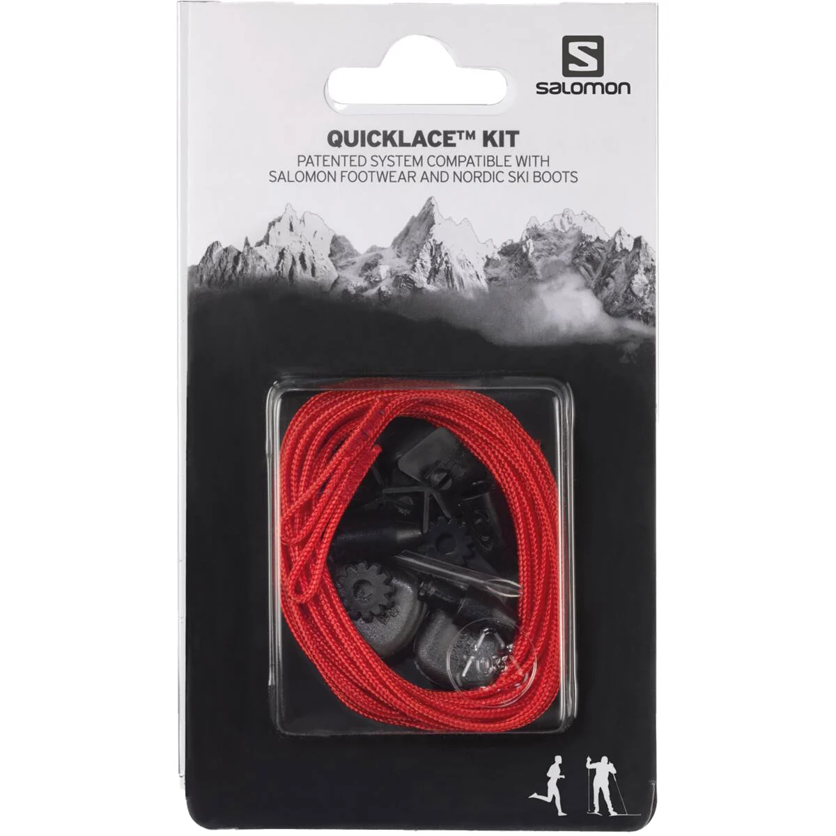 SALOMON QUICKLACE KIT RED  - Trail running lace