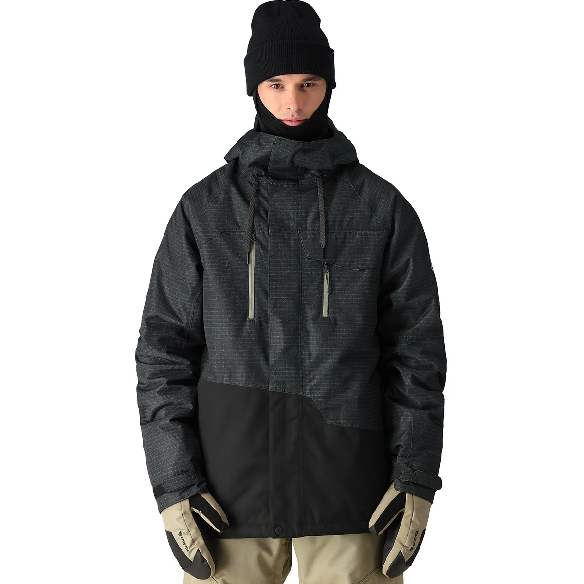 686 MNS GEO INSULATED JACKET BLACK RIPSTOP COLORBLOCK  - Snowboard jacket