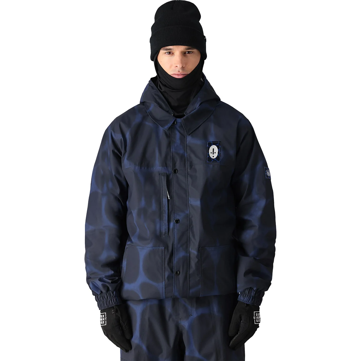 686 MENS DOJO JACKET BLUE AIRBRUSH  - Snowboard jacket