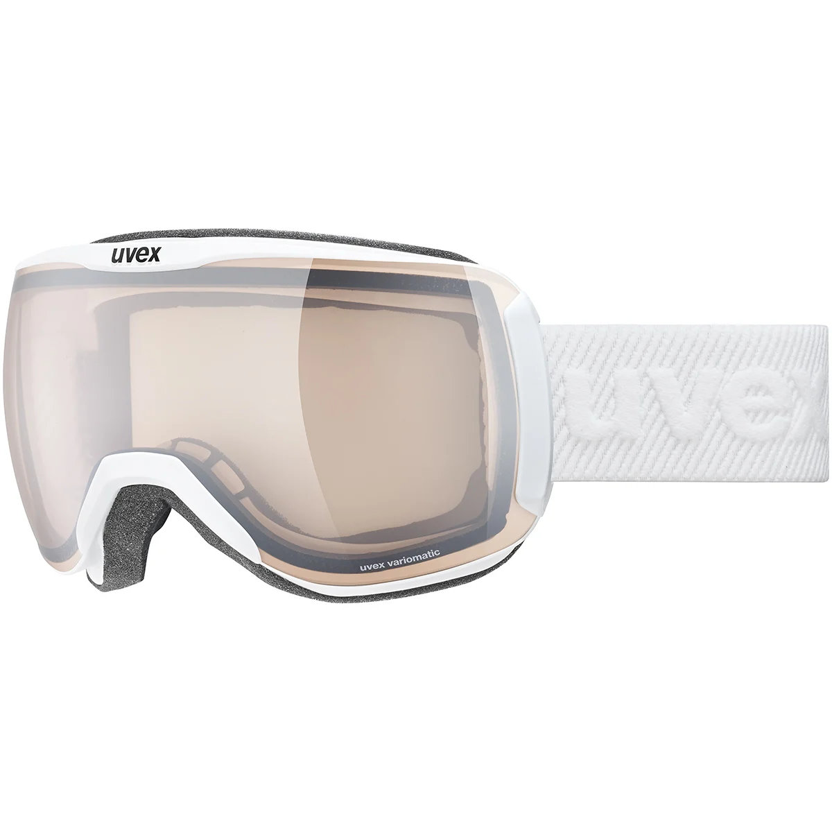 UVEX DOWNHILL 2100 V WHITE MATT/VARIO SILVER MIRROR  - Ski goggles