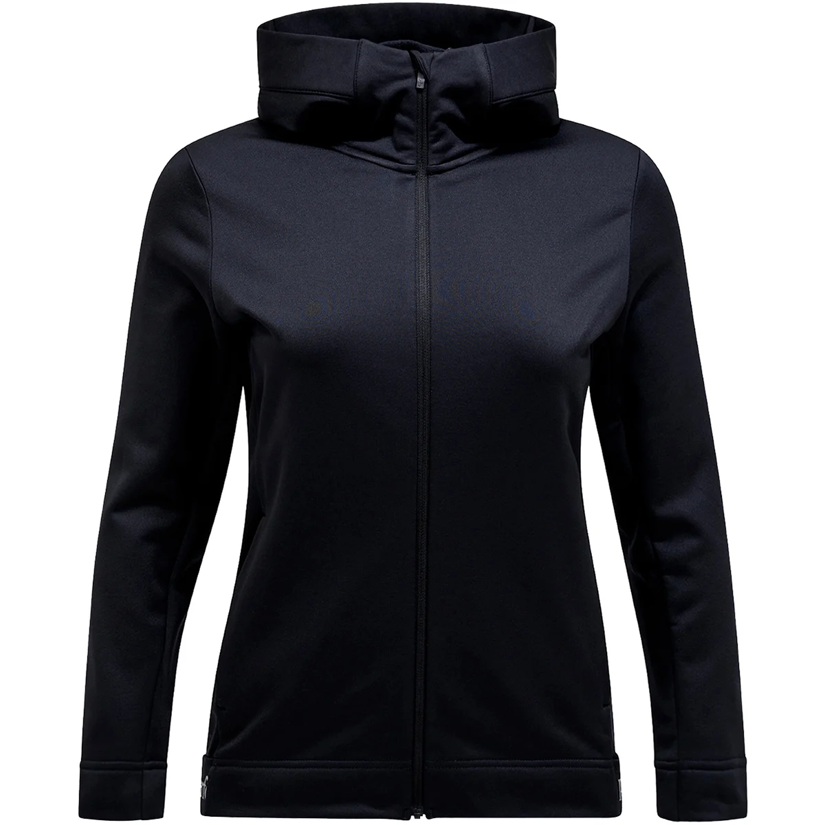 PEAK PERFORMANCE W RIDER TECH ZIP HOOD BLACK  - Fleece jacket