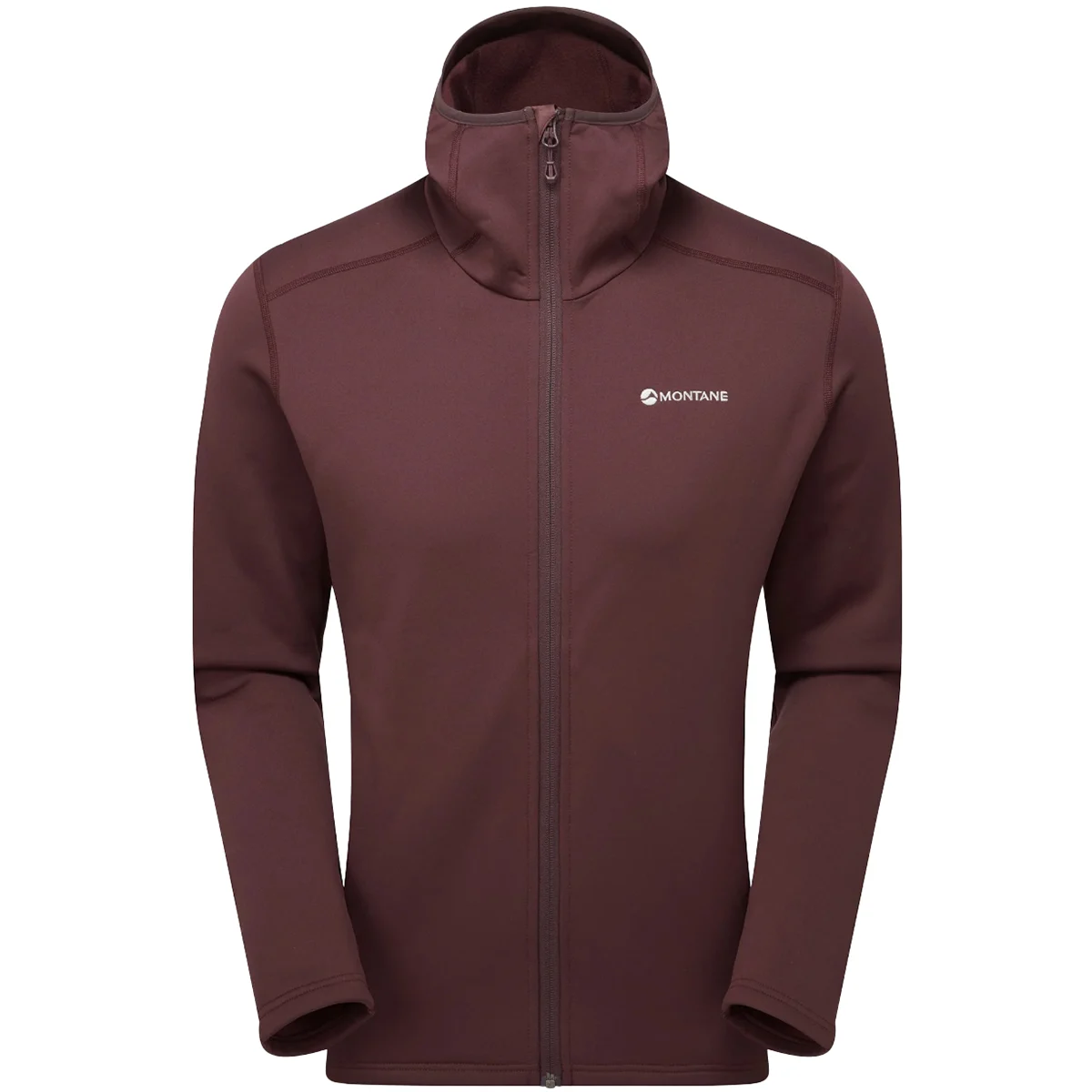 MONTANE FURY HOODIE DARK GARNET  - Hiking fleece jacket