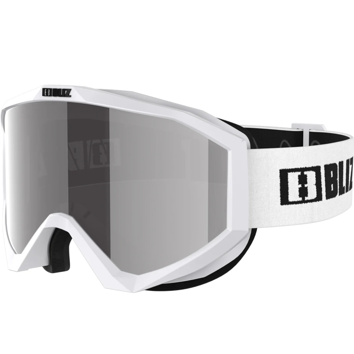 BLIZ LINER WHITE-BLACK LOGO/PINK&SILVER MIRR  - Ski goggles