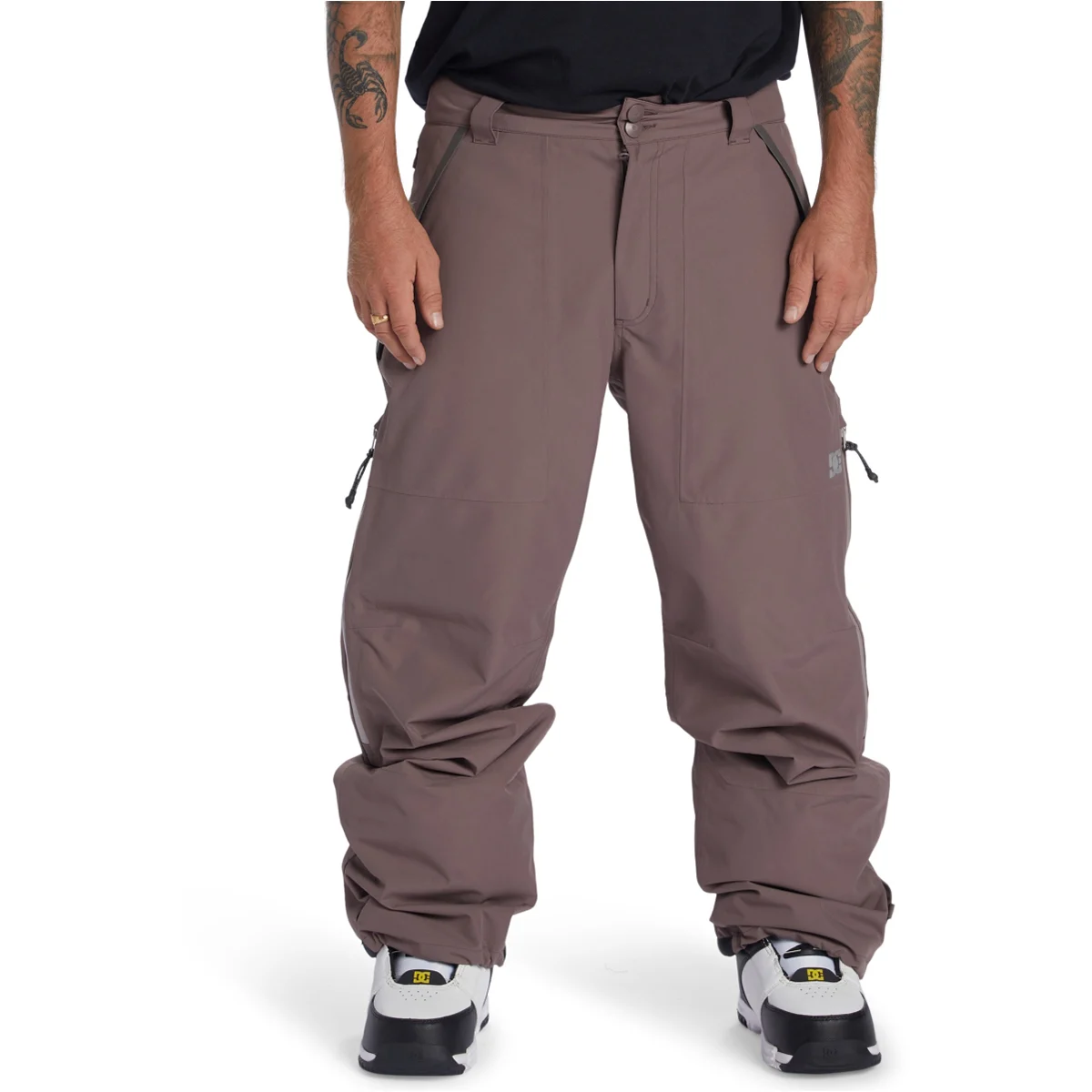 DC SHOES SQUADRON 30K PANT PLUM TRUFFLE  - Snowboard trousers
