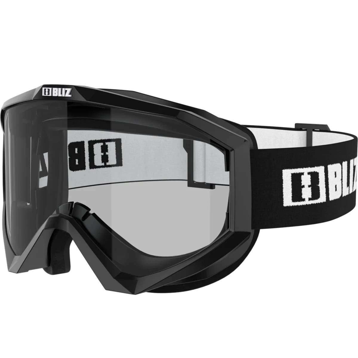BLIZ LINER BLACK-WHITE LOGO CLEAR  - Ski goggles