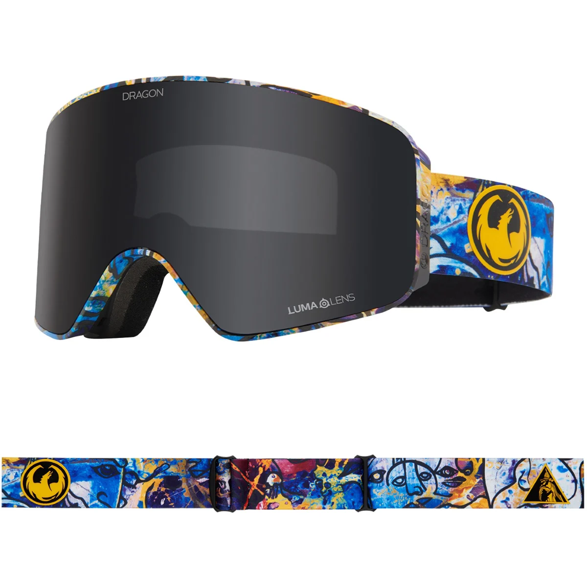 DRAGON NFX MAG OTG BENCHETLER24/LLDARKSMOKE+LLFLASHBLUE  - Ski goggles
