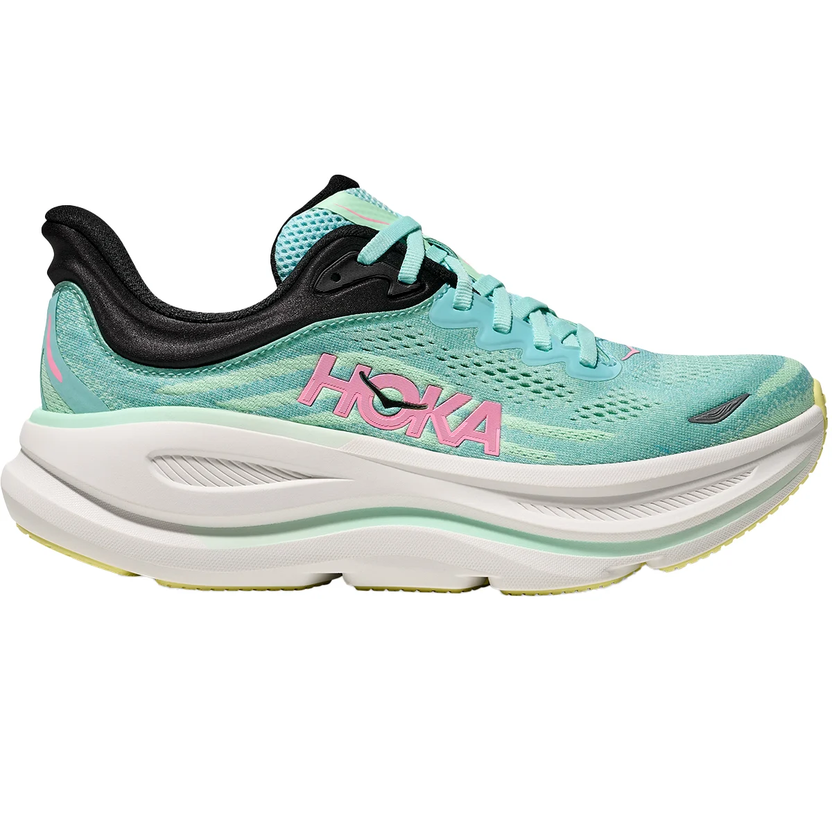 HOKA ONE ONE BONDI 9 W BLUE SPARK / MINT FLUORITE  - Running shoe