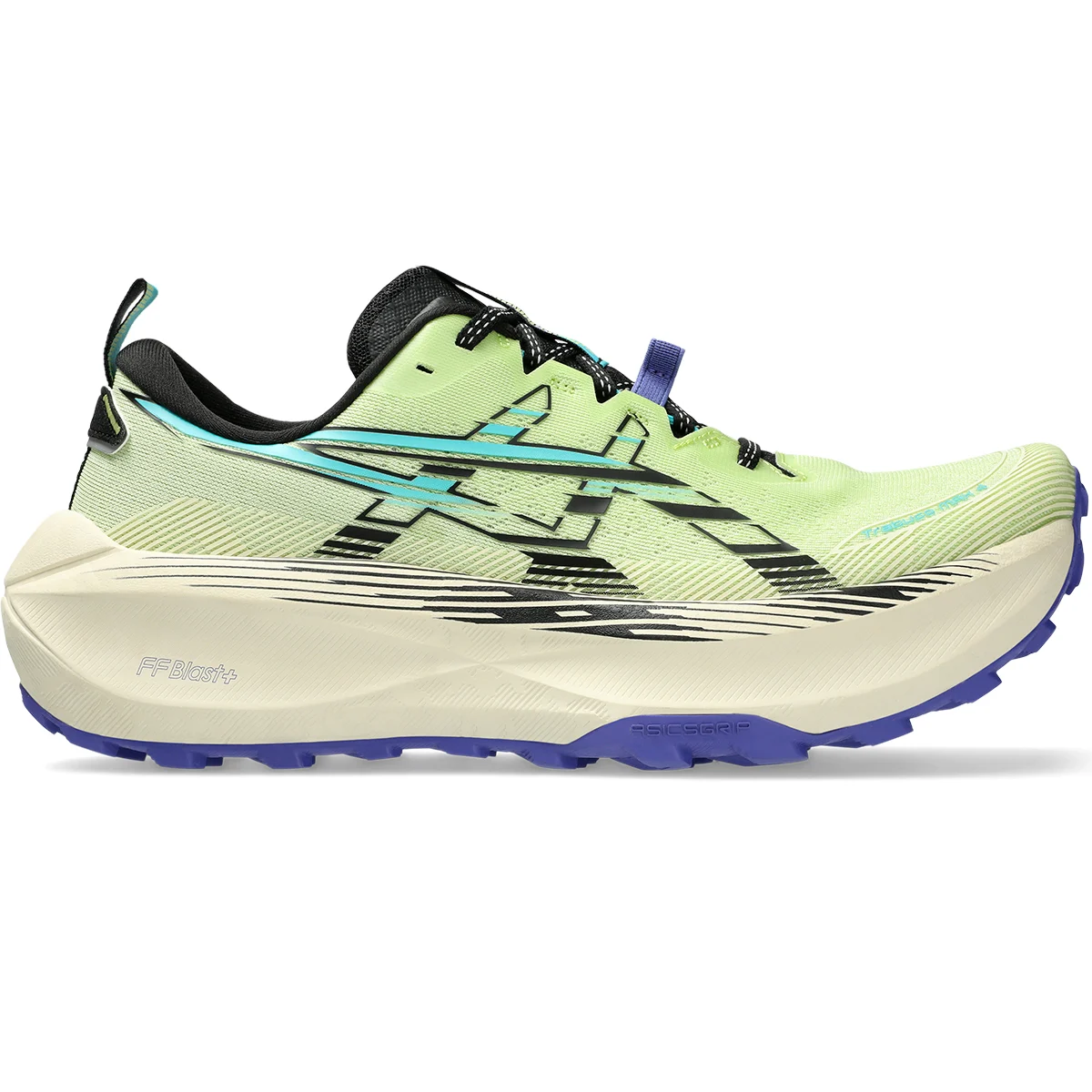 ASICS TRABUCO MAX 4 LIME GREEN/BLACK  - Trail running shoes