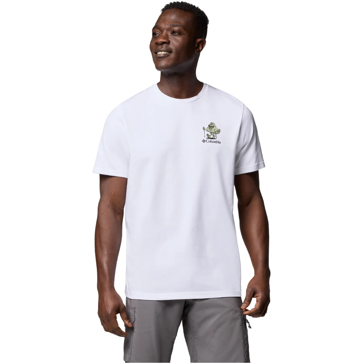 COLUMBIA HAGEMAN GRAPHIC TEE WHITE/HIKE ON  - T-shirt