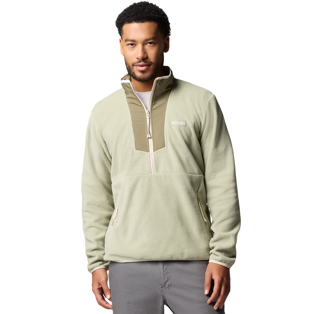 COLUMBIA SEQUOIA GROVE HALF ZIP FLEECE SAFARI/STONE GREEN  - Fleece