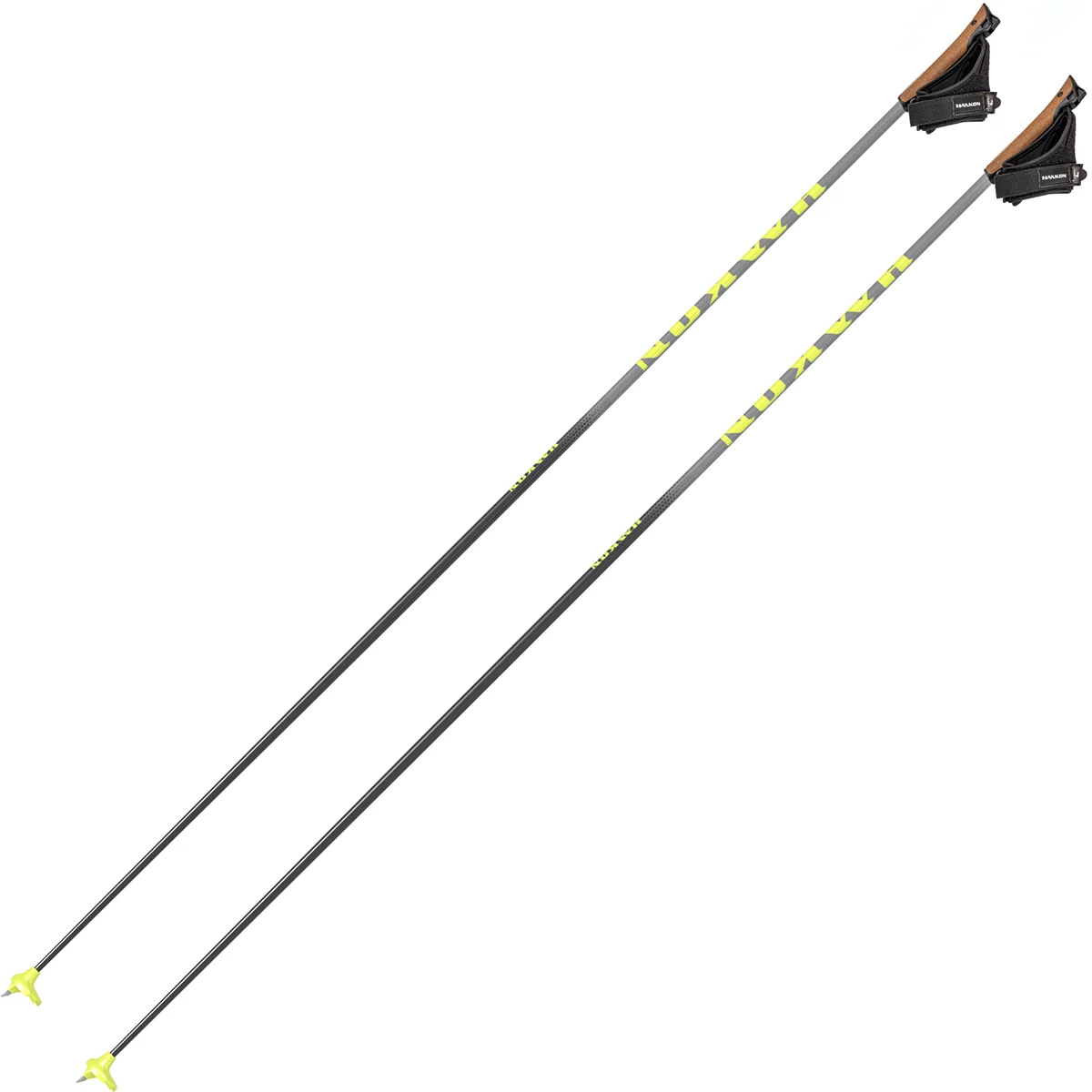 HAAKON PRO SPEED 2.0 BLACK/YELLOW  - Cross-country ski poles